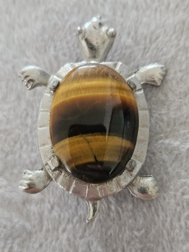 Vintage tiger eye turtle - tiger,