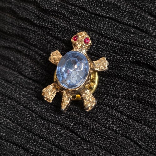 Vintage turtle brooch gold - vintage,